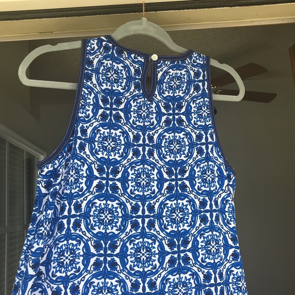 Mud Pie Blue and White Shift Dress - Picture 6 of 8
